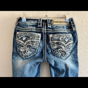 Rock Revival Mid Rise Boot jeans. Size 23.